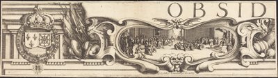 La Rochelle Kuşatması [levha 1/16; set, 1952.8.97-112] içerir by Jacques Callot and Abraham Bosse