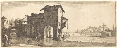 su değirmeni by Jacques Callot or Follower of Jacques Callot