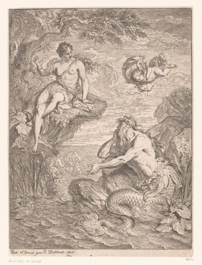 Glaucus ve Scylla by Jacques Dumont