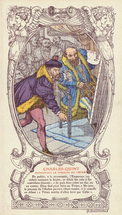 Charles V, İmparator portresi üzerinde çalışırken Titian