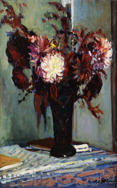 Vazoda Krizantemler, by Jacques Emile Blanche