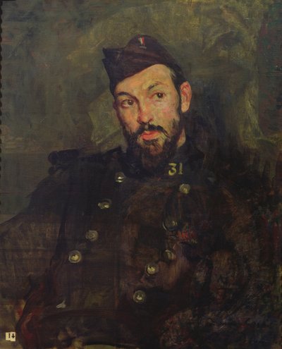 Üniformalı Felicien Cacan, 1915 by Jacques Emile Blanche