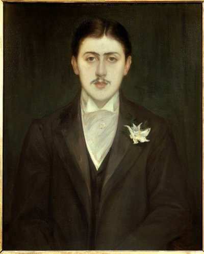 Fransız yazar Marcel Proust'un (1871-1922) portresi. Jacques Emile (Jacques-Emile) Blanche (1861-1942) tarafından yapılan tablo. by Jacques-Emile Blanche
