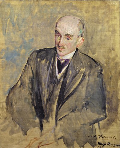Henri Bergson (1859-1941) 1911 portresi için çalışma by Jacques Emile Blanche