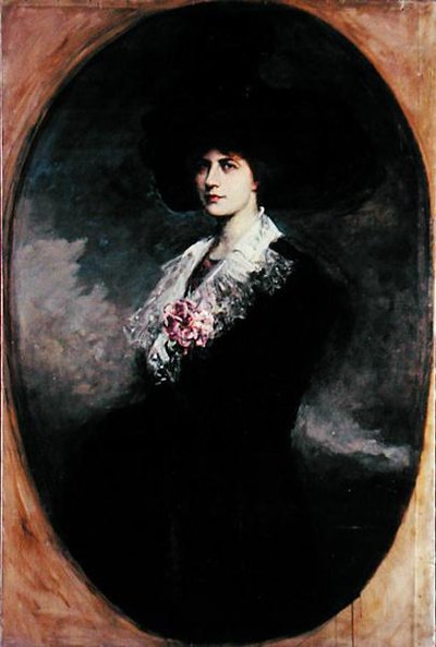 bir kadın portresi by Jacques Fernand Humbert