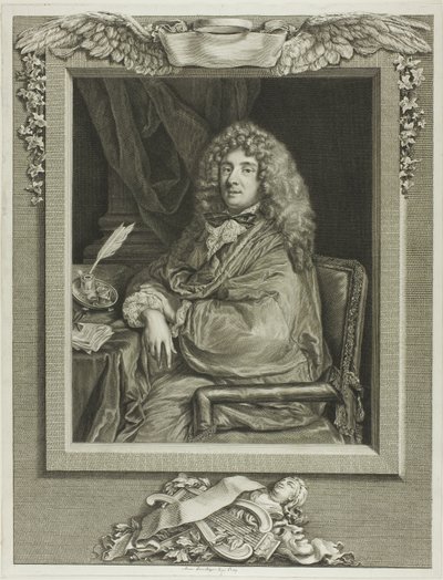 Moliere by Jacques Firmin Beauvarlet