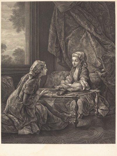 Güven by Jacques Firmin Beauvarlet after Carle Van Loo