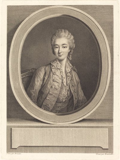 Madam du Barry by Jacques Firmin Beauvarlet after François Hubert Drouais