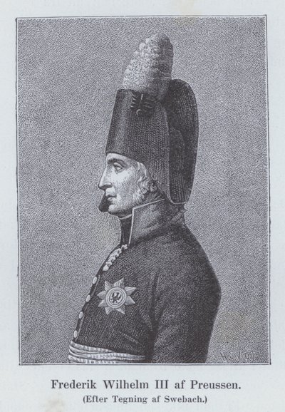 Frederick William III, Prusya Kralı (lito) by Jacques Francois Joseph (after) Swebach
