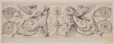 Centaur ve sfenksli dekoratif friz by Jacques Francois Joseph Saly