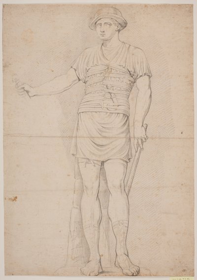 ayakta savaşçı by Jacques Francois Joseph Saly