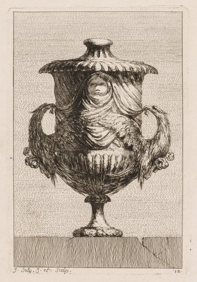 Vazo Takımı: Levha 12, 1746. by Jacques Francois Joseph Saly