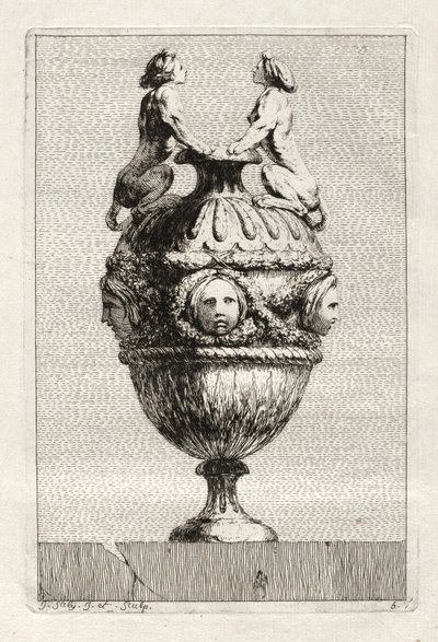 Vazo Takımı: Levha 5, 1746. by Jacques Francois Joseph Saly