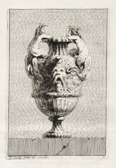 Vazo Takımı: Levha 7, 1746. by Jacques Francois Joseph Saly