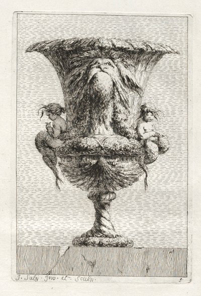 Vazo Takımı: Levha 9, 1746. by Jacques Francois Joseph Saly