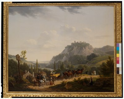 Bir Manzarada Bir Grup Gezgin by Jacques Francois Joseph Swebach