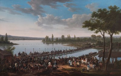 Napolyon'un Wagram Savaşı'ndan Önce Tuna Geçişi (tuval üzerine yağlıboya) by Jacques Francois Joseph Swebach