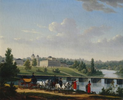 Yürüyüş. Golitsyns Malikanesi Pekhra-Yakovlevskoye, 1820 by Jacques Francois Joseph Swebach
