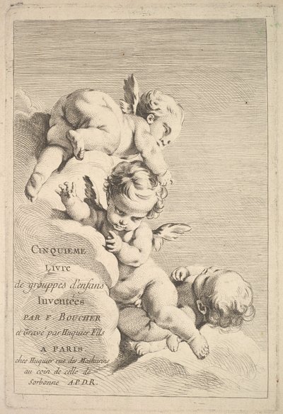 Frontispiece, 18. yüzyılın ortalarından sonlarına. by Jacques Gabriel Huquier