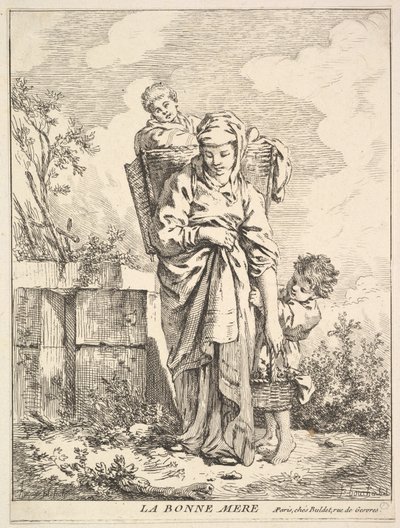 İyi Anne, 18. yüzyıl. by Jacques Gabriel Huquier