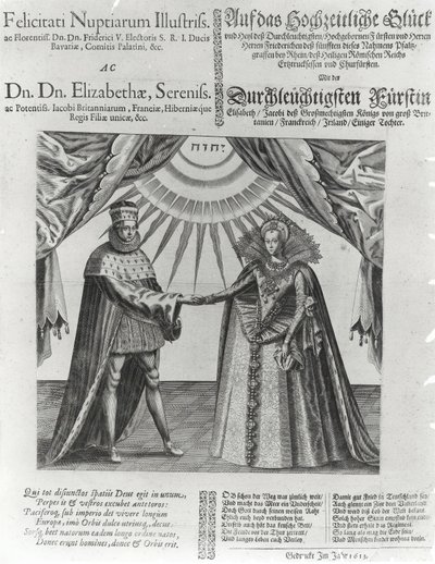 Frederick V, Elector Palatine ve İngiltere Prensesi Elizabeth'in düğününde bir borda, 1613 by Jacques Granthomme