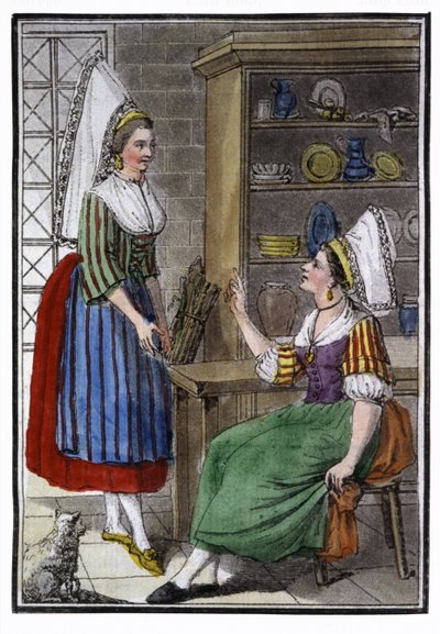 Normandiya'nın köylü kadınları by Jacques Grasset de Saint Sauveur