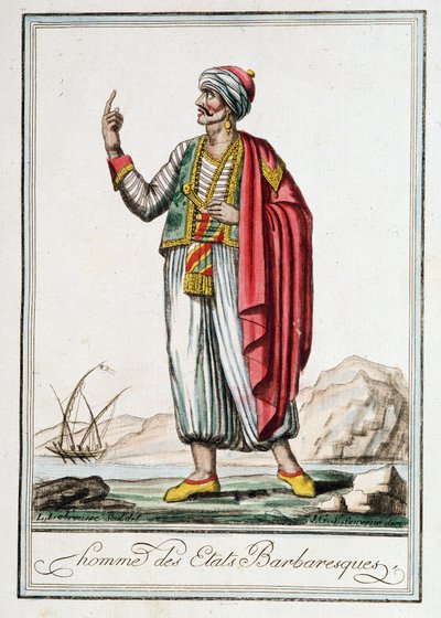 Barbar Devletlerin Adamı, J. Grasset Saint-Sauveur (Saint Sauveur) tarafından ““Seyahatler Ansiklopedisi”” by Jacques Grasset de Saint Sauveur