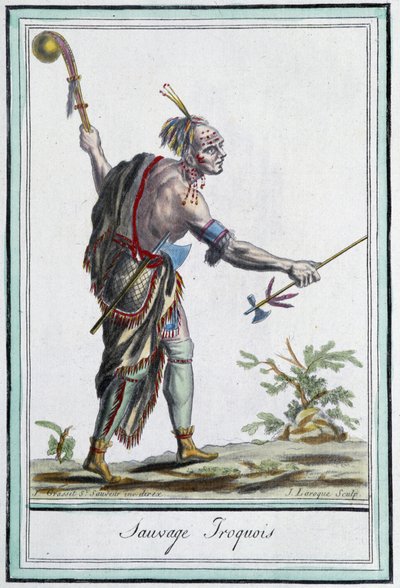 Sauvage iroquois - Grasset St Sauveur, Paris tarafından "" Seyahat Ansiklopedisi"nde by Jacques Grasset de Saint Sauveur