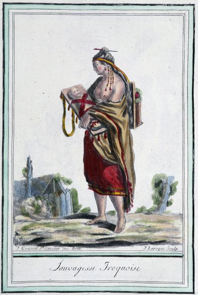 Iroquois vahşi - Grasset St Sauveur, Paris tarafından "" Seyahat Ansiklopedisi"nde by Jacques Grasset de Saint Sauveur