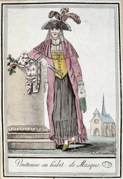 Maskeli Venedikli kadın - Grasset Saint Sauveur