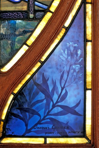 Nancy (bölüm 54), Art Nouveau, Ticaret ve Sanayi Odası, Vitray pencereler, Jacques Gruber (1870-1936) - İmza by Jacques Gruber
