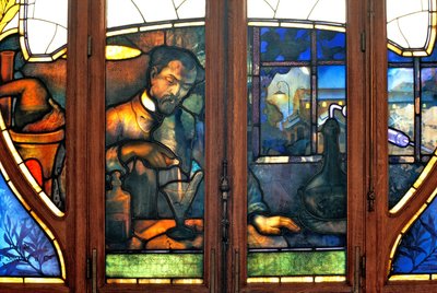 Nancy (bölüm 54), Art Nouveau, Ticaret ve Sanayi Odası, Vitray pencereler, Jacques Gruber (1870-1936) by Jacques Gruber