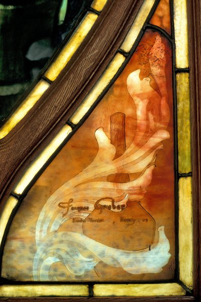 Nancy (bölüm 54), Art Nouveau, Ticaret ve Borsa Odası, Bir vitray imzası, Jacques Gruber (1870-1936) by Jacques Gruber