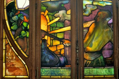 Nancy (bölüm 54), Art Nouveau, Ticaret ve Borsa Odası, Vitray, Jacques Gruber (1870-1936) by Jacques Gruber