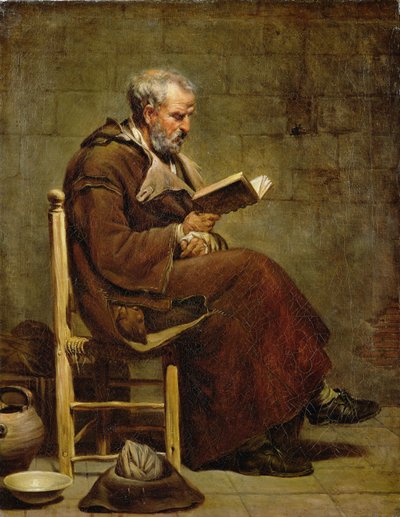Oturan Yaşlı Bir Adam Okuma, 1797