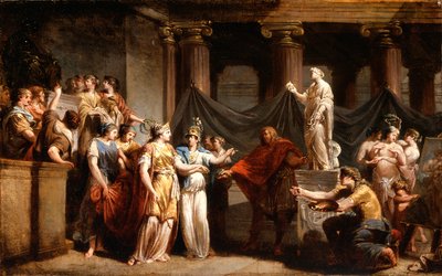 The Temple of the Liberal Arts, with the City of Bern and Minerva, 1779  by Jacques Henri Sablet