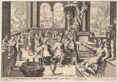 Çocuksu Bir Kralın Hükümetinin Alegorisi, 1588. by Jacques II de Gheyn