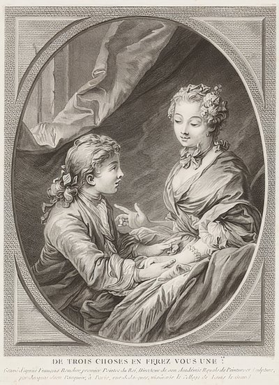 Üç şeyden birini yapacak mısın? 1768 by Jacques Jean Pasquier