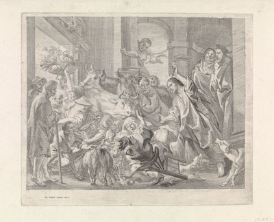 Mesih tüccarları tapınaktan kovuyor by Jacques Jordaens