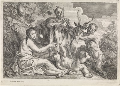 Çocuk Jüpiter, keçi Amalthea tarafından beslenir. by Jacques Jordaens