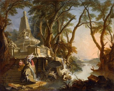 Hayali Manzara: Nehir by Jacques Lajoue de