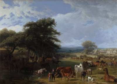 Lord Rivers'ın Hara Çiftliği, Stratfield Saye by Jacques Laurent Agasse