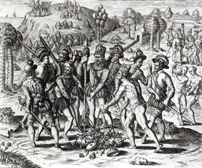 Theodor de Bry (1528-98) tarafından kazınmış 