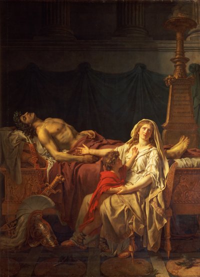 Andromache yas Hector by Jacques Louis David