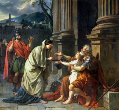 Belisarius Sadaka dileniyor, 1781 by Jacques Louis David
