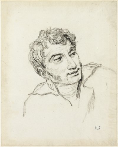 Bir Adam Büstü, Başı Sağa Dönmüş by Jacques Louis David