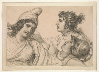 Üç Figürlü Kompozisyon by Jacques Louis David