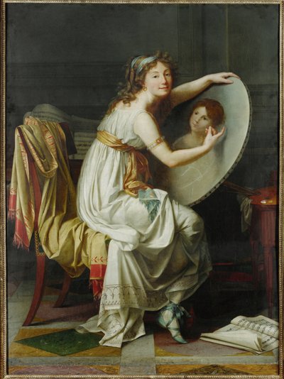 Mademoiselle Ducreux (tuval üzerine resim) by Jacques Louis David
