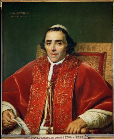 Papa Pius VII ... by Jacques Louis David