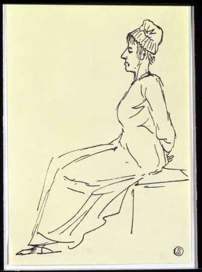 Kraliçe Marie Antoinette (1755-93) idamına giderken, 1793 by Jacques Louis David